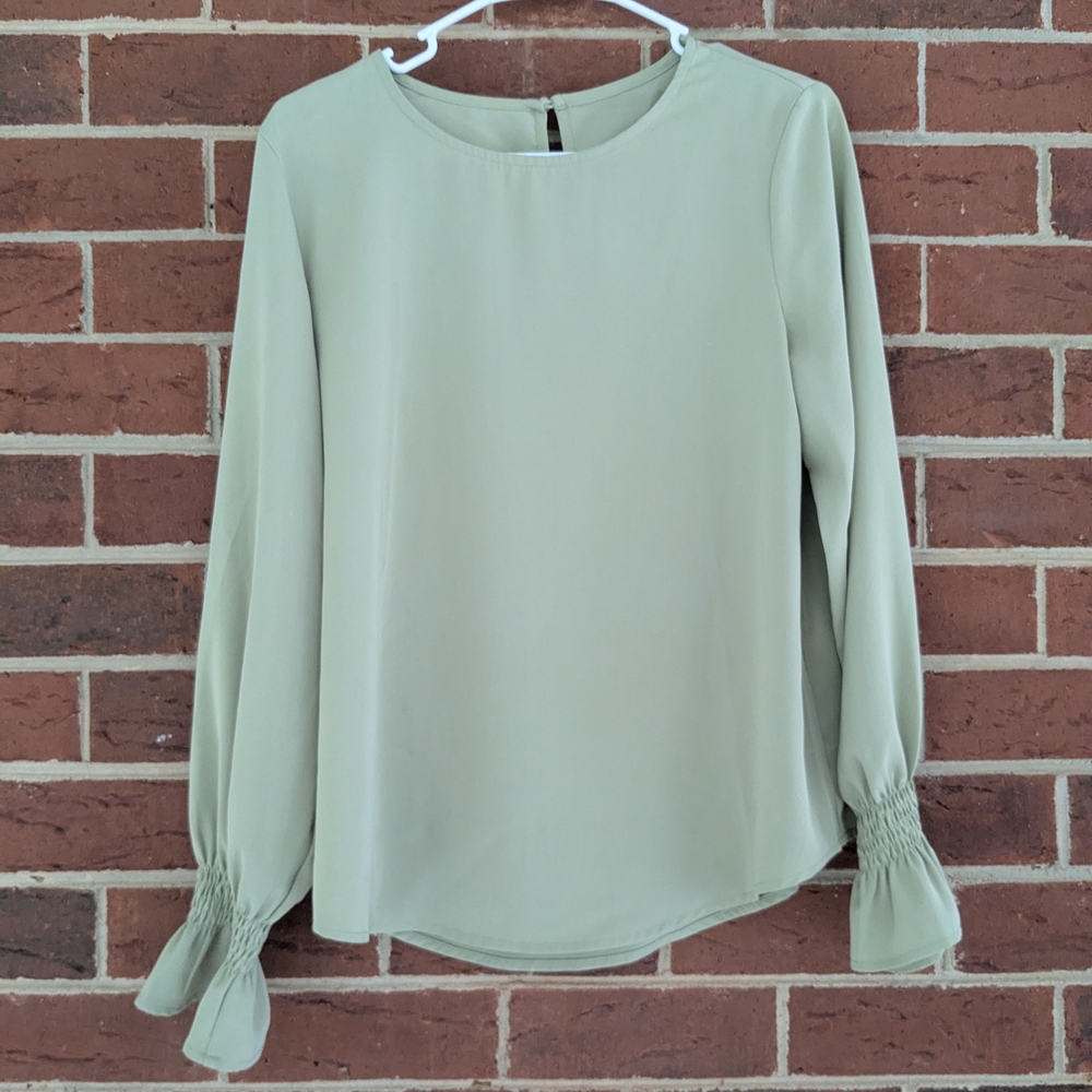 Elegant Sage Green Women's Top
